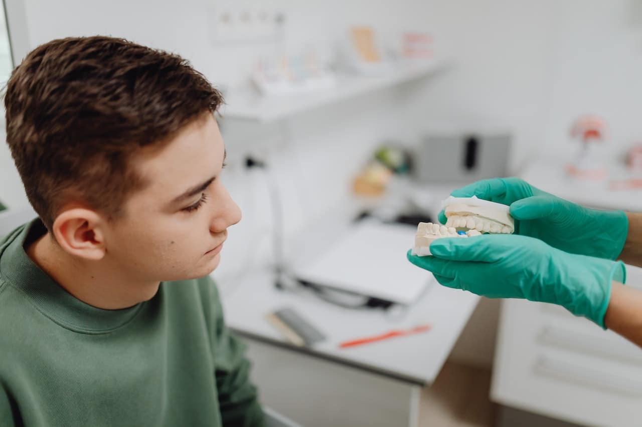 dentist explaining