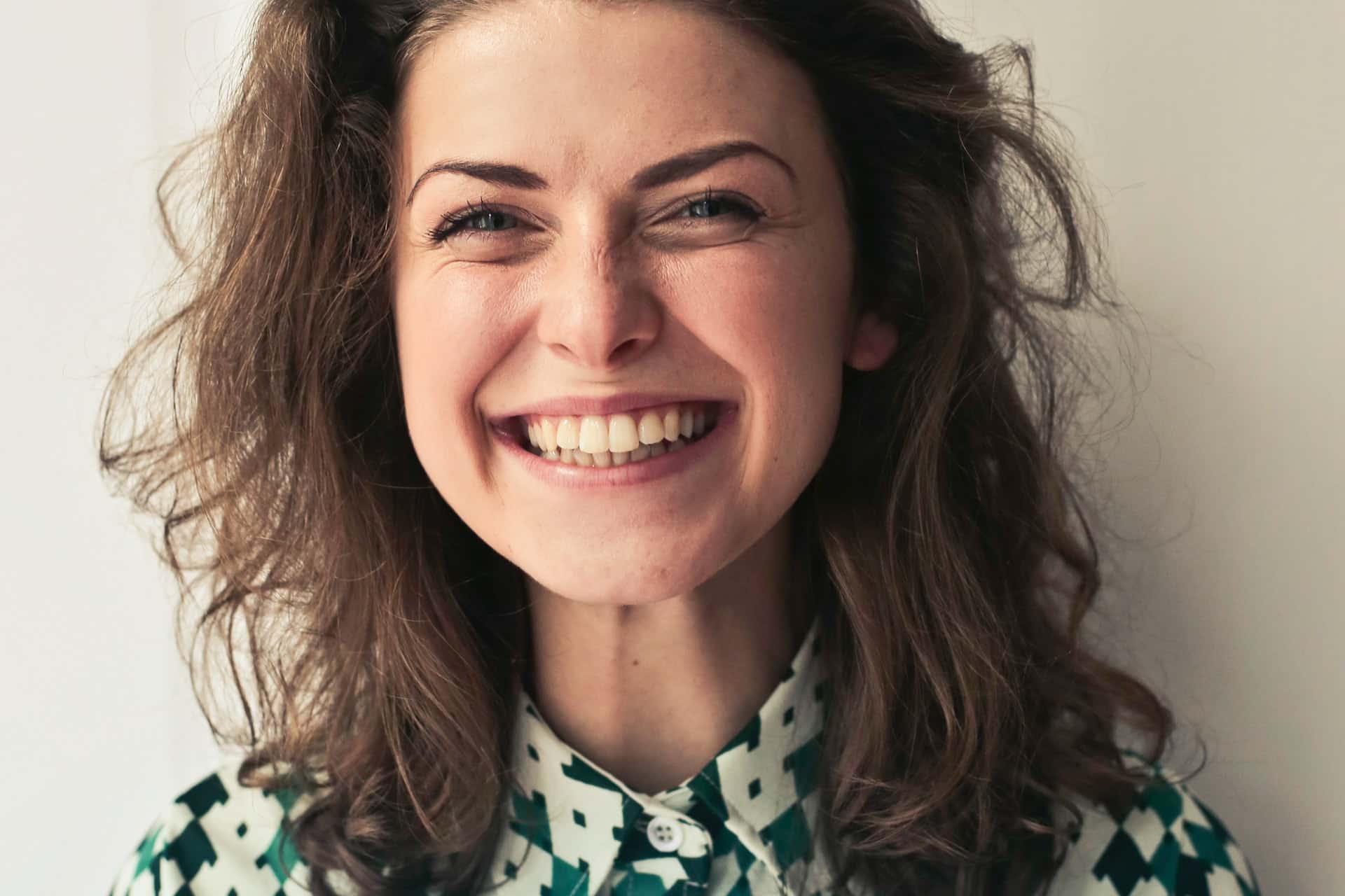 woman smiling