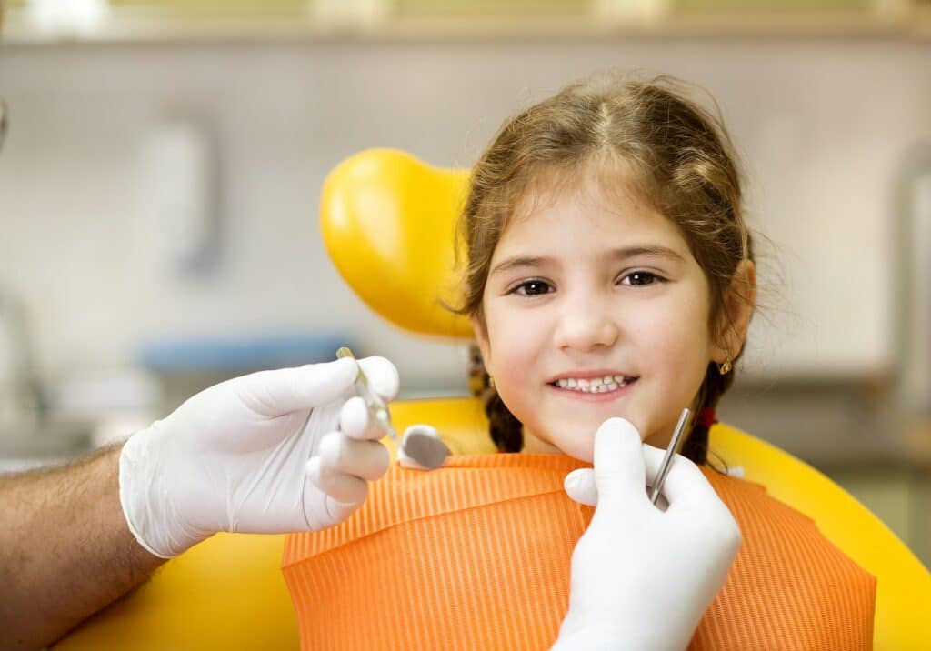 child at dentist