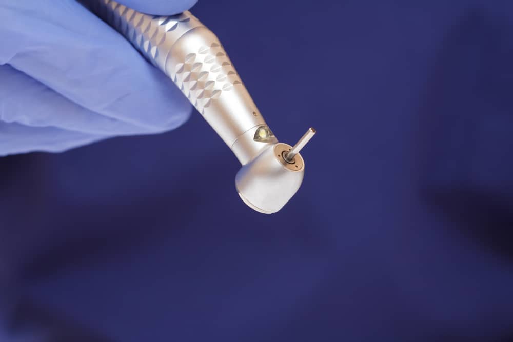 Dental laser treatment room prepared for a patient procedure